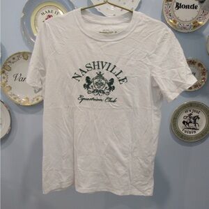 Abercrombie & Fitch White Soft Collection Tee